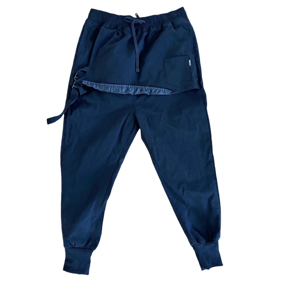 Men's Stereo Elastic Waistband Skirt Track Pants Size 2XL